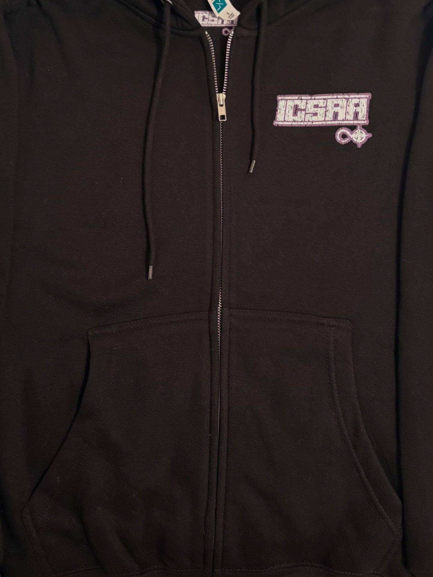ICSAA Vintage Black, White & Purple Zip up