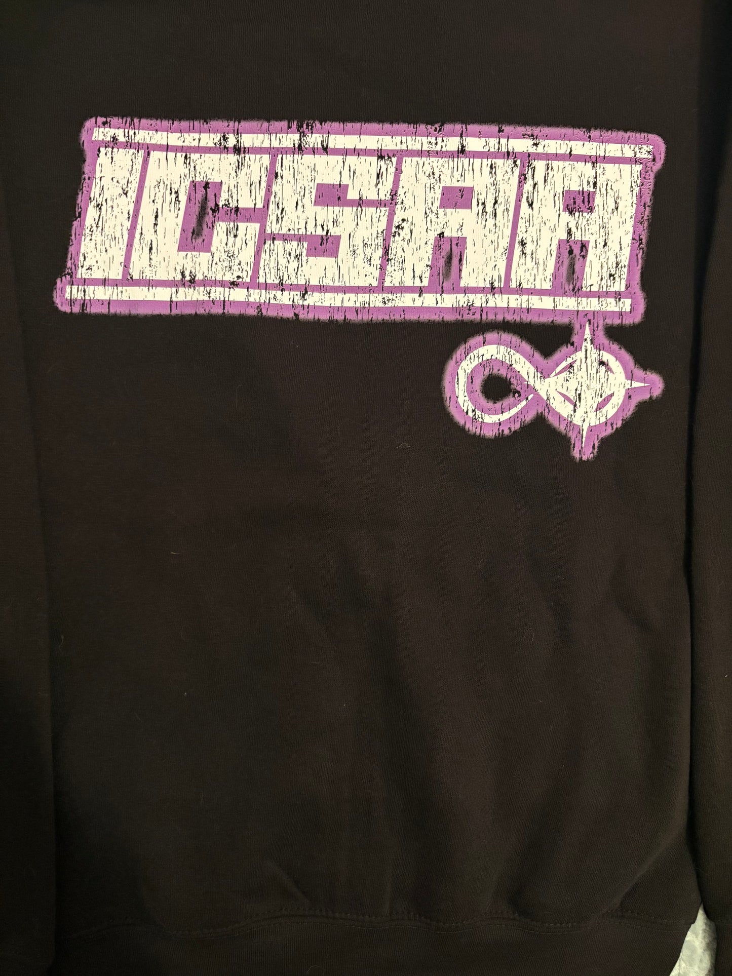 ICSAA Vintage Black, White & Purple Zip up