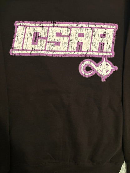 ICSAA Vintage Black, White & Purple Zip up